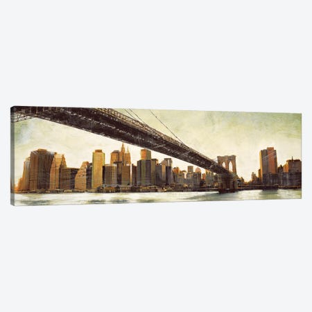 Brooklyn Bridge View Canvas Print #MDA20} by Matthew Daniels Canvas Art