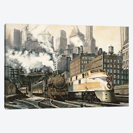 The Station, Chicago Canvas Print #MDA22} by Matthew Daniels Canvas Artwork