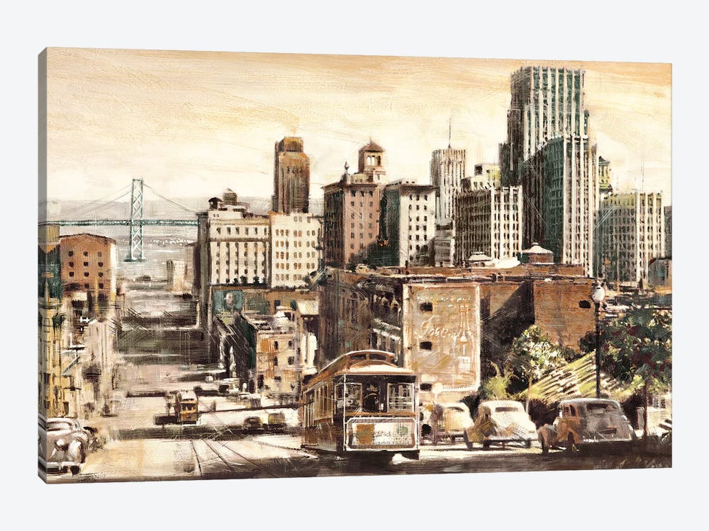 San Francisco View to Bay Brid by Matthew Daniels 1-piece Canvas Artwork