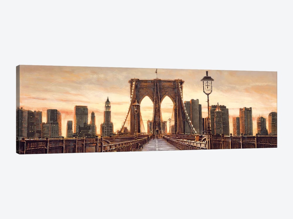 Manhattan Evening by Matthew Daniels 1-piece Canvas Print