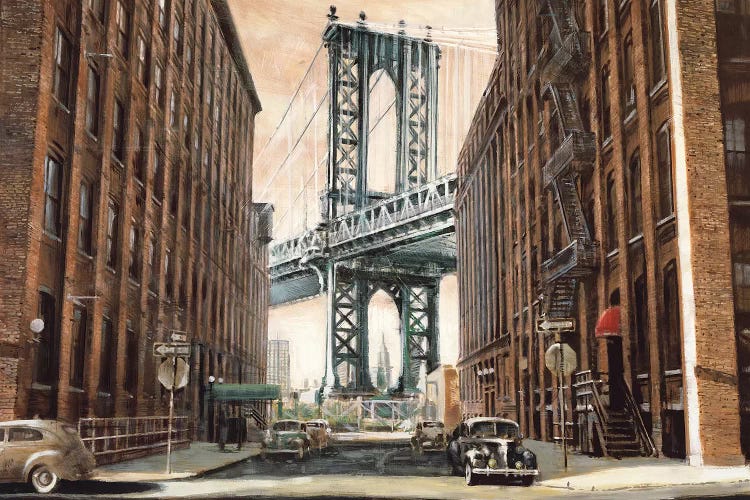 View to the Manhattan Bridge by Matthew Daniels wall art