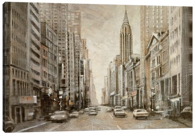 To the Chrysler Building Canvas Art Print