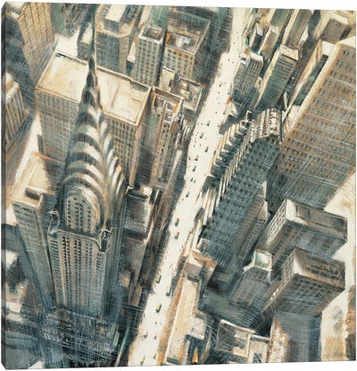 Aerial View Chrysler Bldg Canvas Art Print