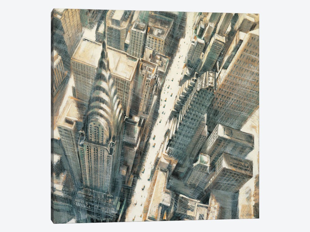 Aerial View Chrysler Bldg 1-piece Canvas Art Print
