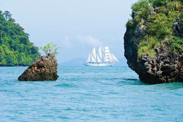 Michael DeFreitas: Star Flyer Cruise Ship, Phang Nga Bay, Strait Of Malacca, Andaman Sea by Michael DeFreitas