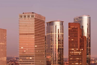 Downtown Skyline I, Houston, Texas by Michael DeFreitas art print