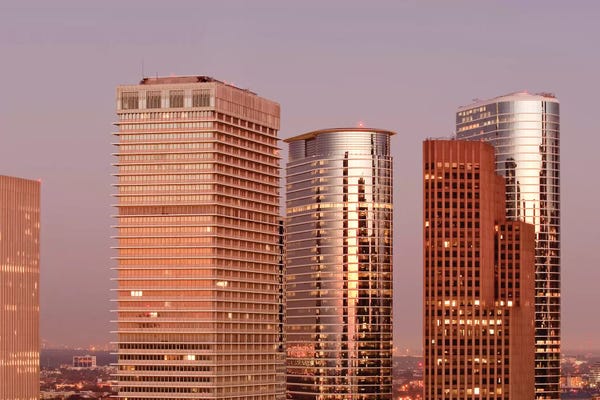 Michael DeFreitas: Downtown Skyline I, Houston, Texas by Michael DeFreitas