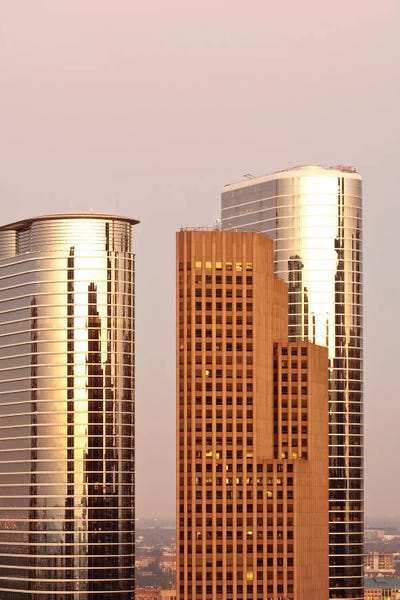 Michael DeFreitas: Downtown Skyline II, Houston, Texas by Michael DeFreitas