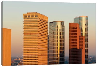 Downtown Skyline III, Houston, Texas Canvas Art Print - Houston Skylines