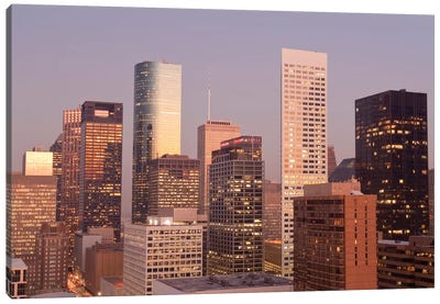 Downtown Skyline IV, Houston, Texas Canvas Art Print - Houston Skylines