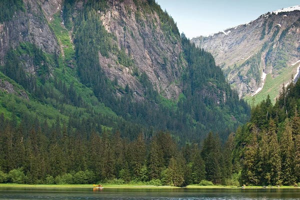 Distant Floatplane, Misty Fjords National Monument, Tongass National Forest, Alaska, USA