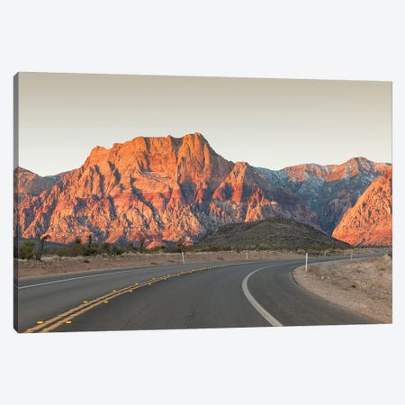 Mount Wilson, Keystone Thrust (Wilson Cliffs), Red Rock Canyon National Conservation Area, Nevada, USA Canvas Print #MDE6} by Michael DeFreitas Canvas Artwork