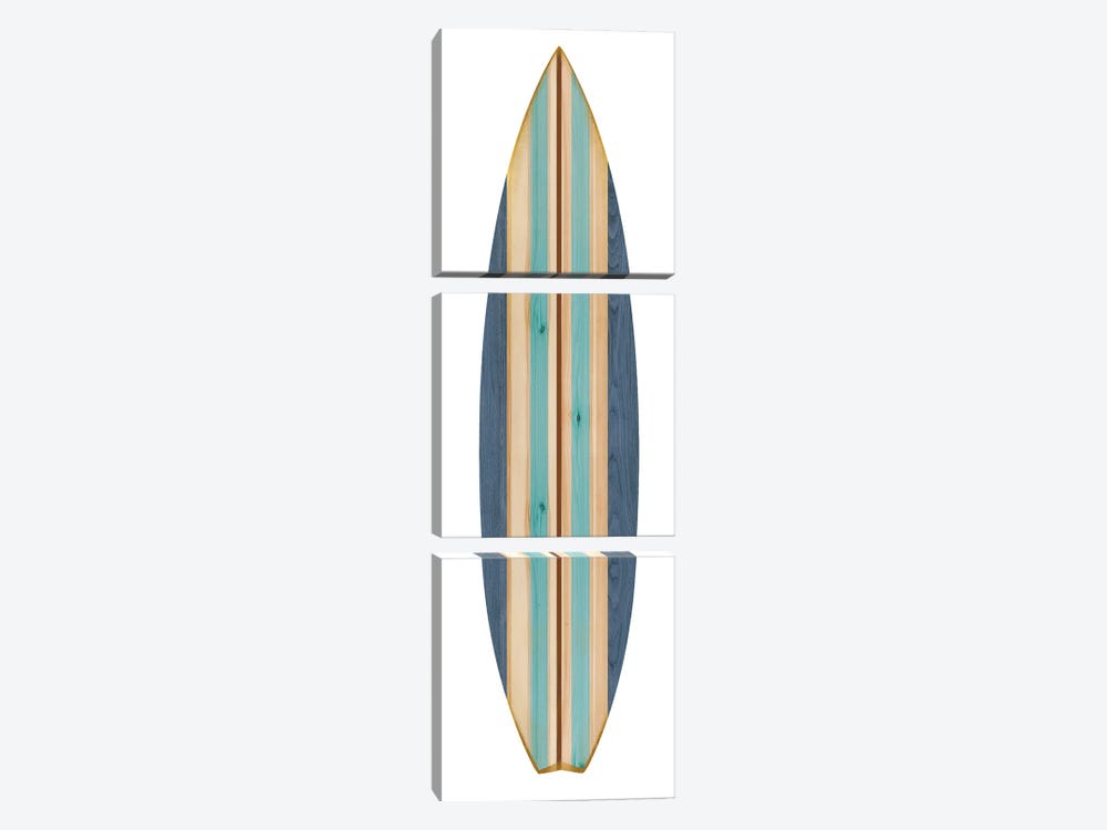 Surfboard III by Madeline Blake 3-piece Canvas Art Print