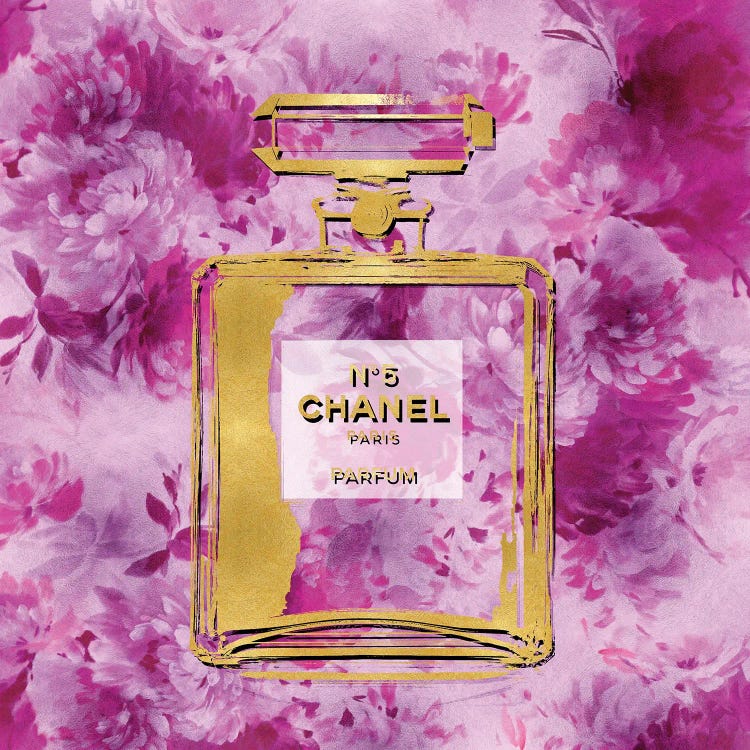 Chanel No 5 Perfume Flowers in Pink
