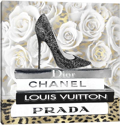 white Louis Vuitton bag shoes art print Glam Wall India