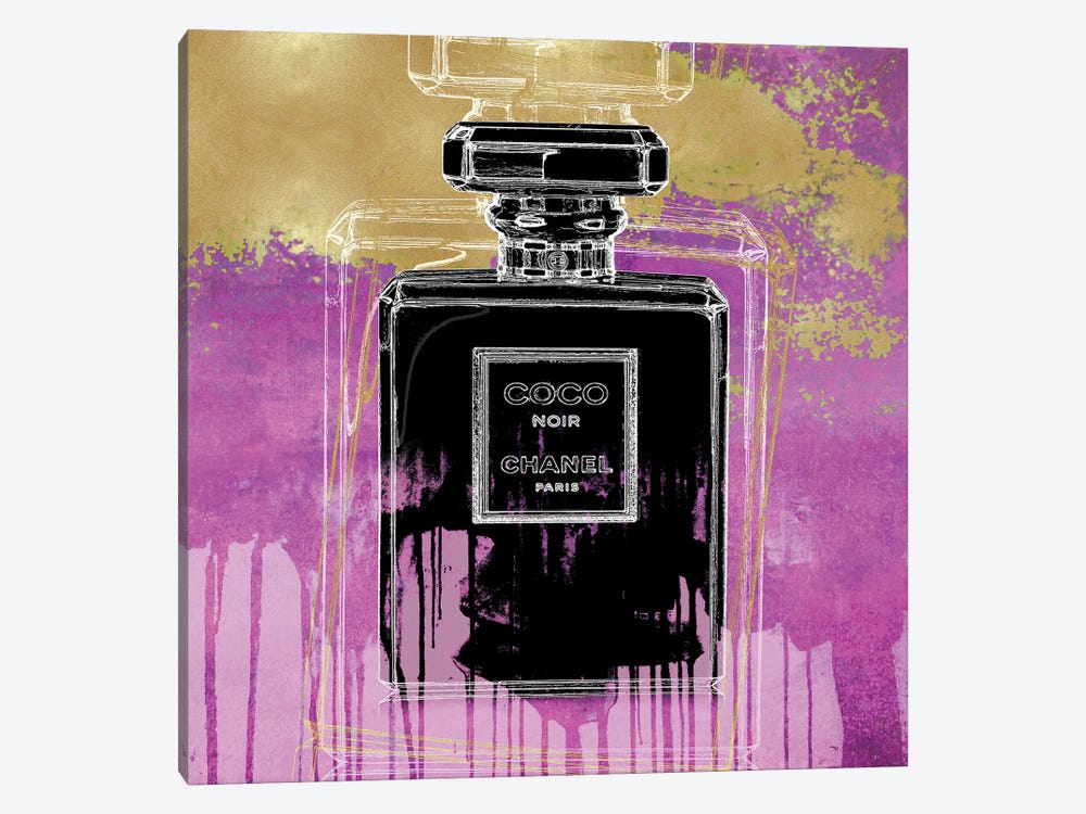 Fragrance Noir  Chanel Canvas Art Print