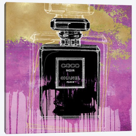 Noir On Pink Canvas Print #MDL24} by Madeline Blake Canvas Art