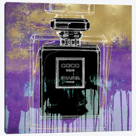 Noir On Purple Canvas Print #MDL25} by Madeline Blake Canvas Wall Art
