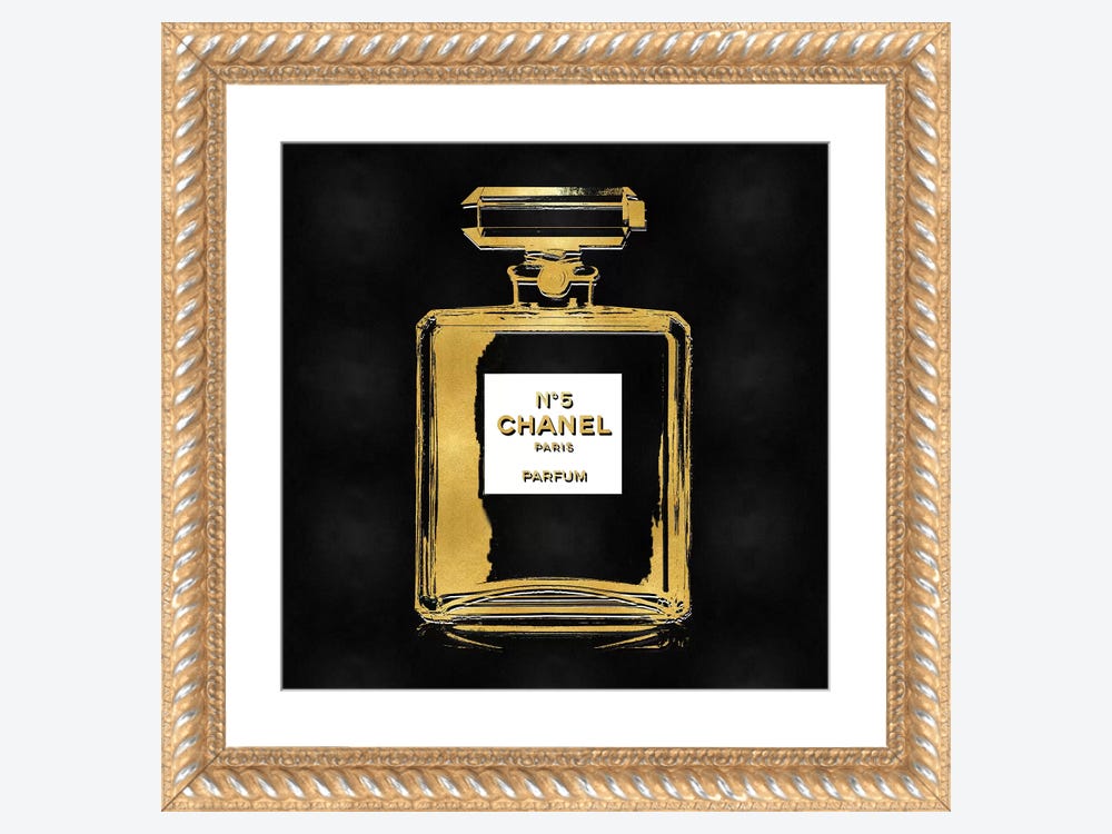 Pack 5 Classy Elegant Black and gold frame rectangle Spice jar