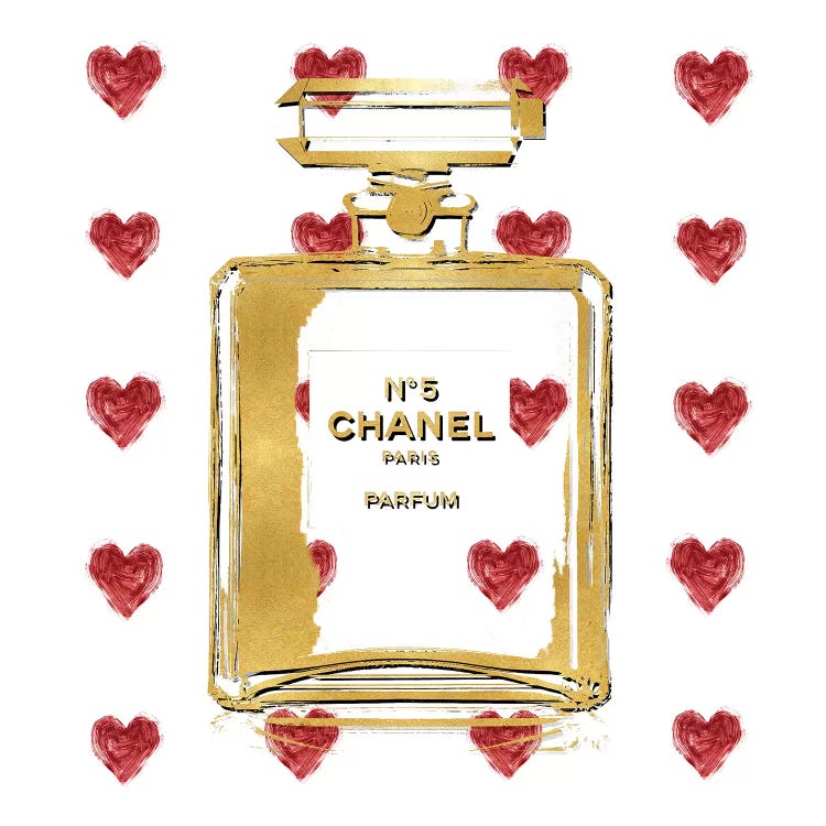 Perfume with Red Hearts