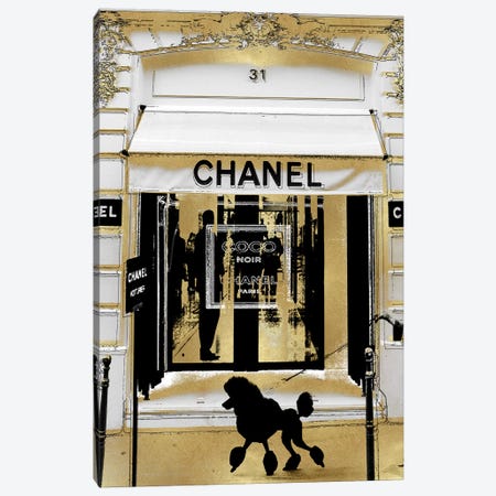 Framed Canvas Art (White Floating Frame) - Late Nights with Chanel I by Pomaikai Barron ( Fashion > Fashion Brands > Chanel art) - 26x18 in