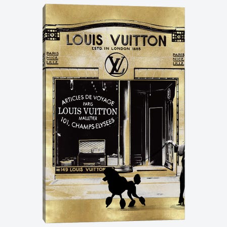 Framed Poster Prints - Louis Vuitton Day by Minjee Kang ( Hobbies & lifestyles > Shopping art) - 24x24x1