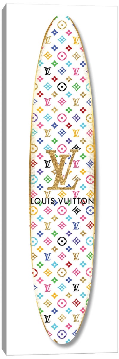 Fashion Surfboard - France VI Canvas Art Print - Louis Vuitton Art