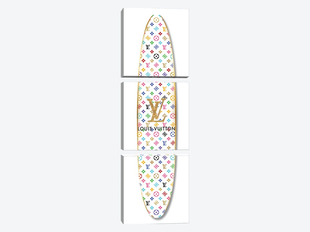 Fashion Surfboard - France VI by Madeline Blake 3-piece Canvas Artwork
