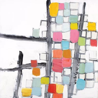 Abbreviated by Michelle Daisley Moffitt framed canvas print