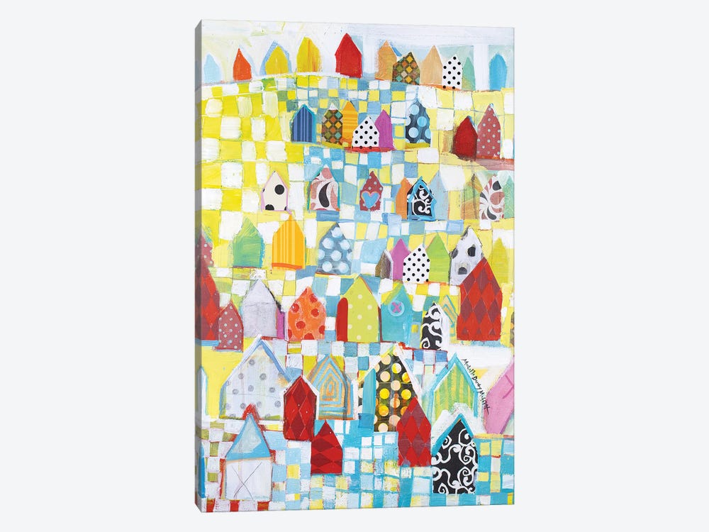 Overcrowded by Michelle Daisley Moffitt 1-piece Canvas Art Print