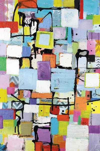 Playful Banter by Michelle Daisley Moffitt framed canvas print