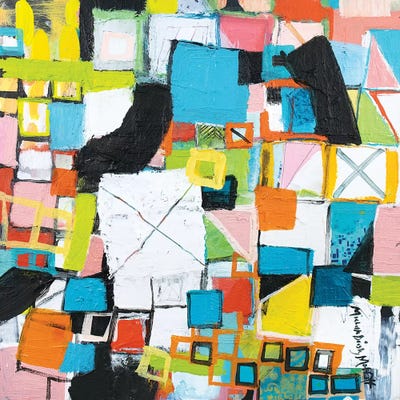 Power Through III by Michelle Daisley Moffitt framed canvas print