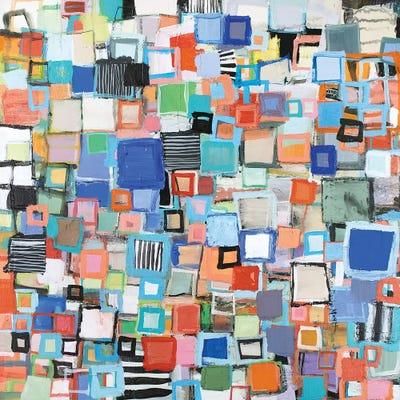 Stacked by Michelle Daisley Moffitt framed canvas print