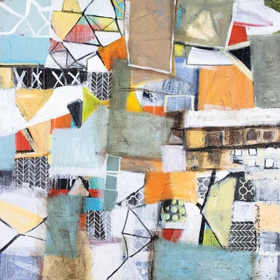 City Center by Michelle Daisley Moffitt framed canvas print