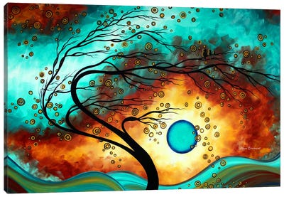 Family Joy Canvas Art Print - Lake & Ocean Sunrise & Sunset Art
