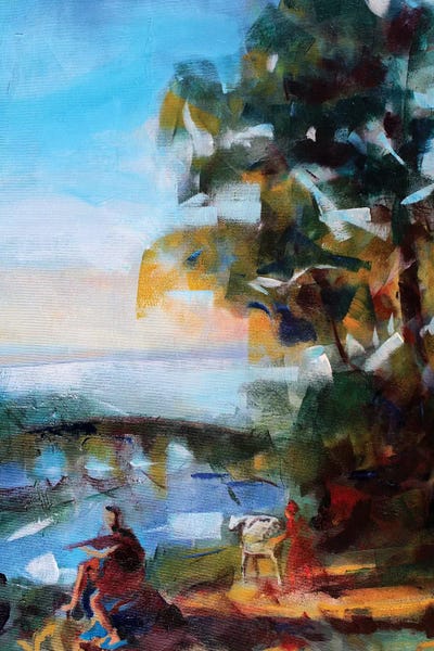 Antique Landscape by Marina Del Pozo framed wall art