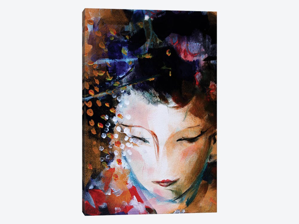 Geisha Face by Marina Del Pozo 1-piece Canvas Wall Art