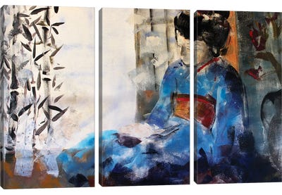 Geisha Sleeping Canvas Art Print - Marina Del Pozo