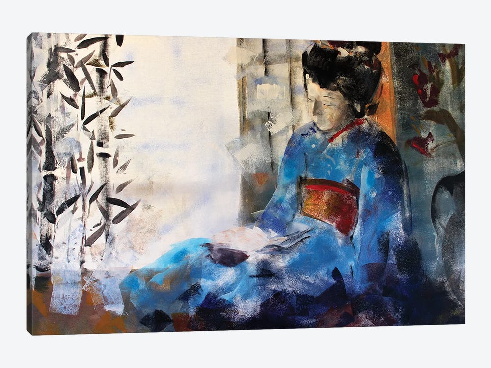 Geisha Sleeping by Marina Del Pozo 1-piece Canvas Art Print
