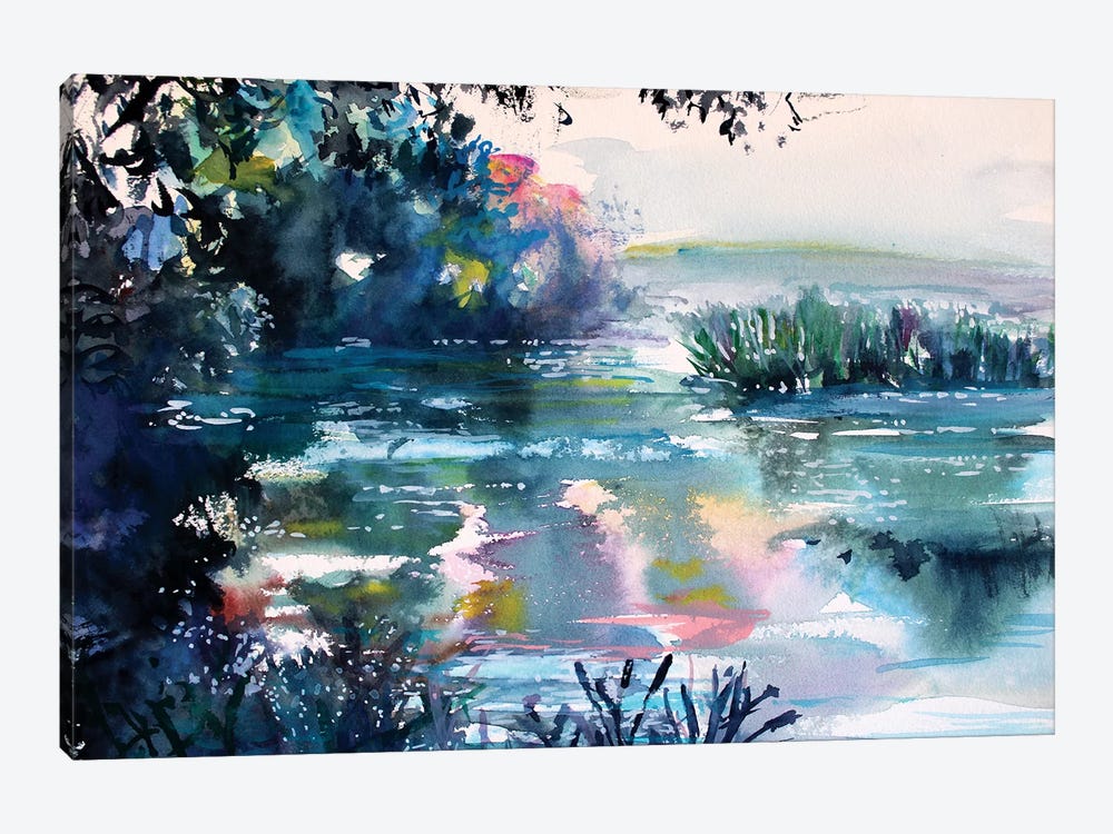 Lake by Marina Del Pozo 1-piece Canvas Artwork