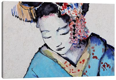 Little Geisha I Canvas Art Print - Japanese Culture
