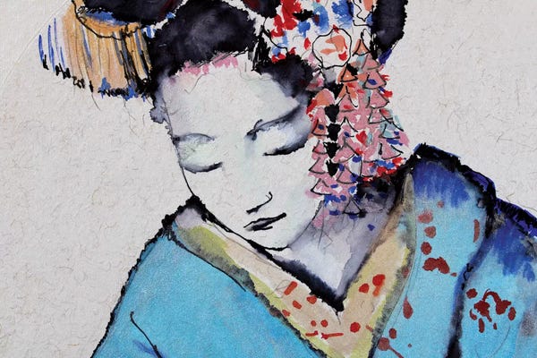 Japanese Culture: Little Geisha I by Marina Del Pozo