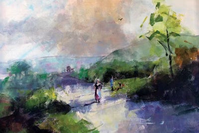 Antique Landscape III by Marina Del Pozo framed wall art