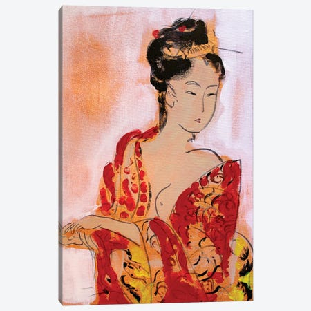 Little Geisha III Canvas Print #MDP31} by Marina Del Pozo Canvas Artwork