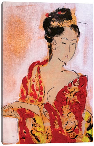 Little Geisha III Canvas Art Print - Geisha