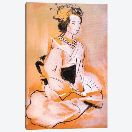 Little Geisha V Canvas Print #MDP33} by Marina Del Pozo Canvas Wall Art
