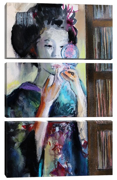 Making Up Canvas Art Print - Marina Del Pozo