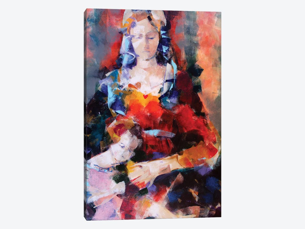 Orange Madonna by Marina Del Pozo 1-piece Canvas Artwork