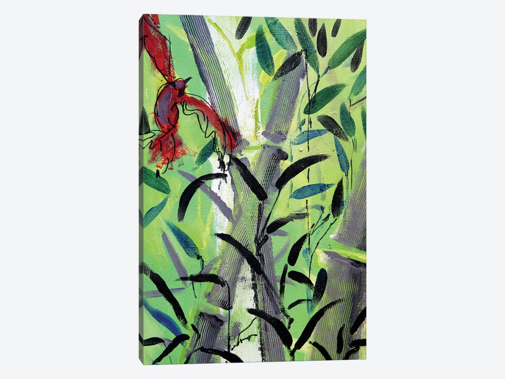 Red Bird I by Marina Del Pozo 1-piece Canvas Art Print