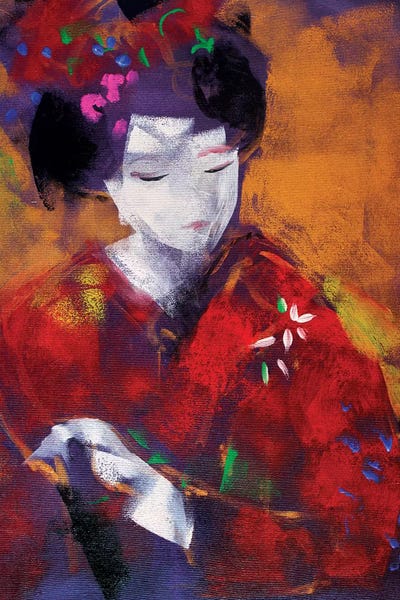 Marina Del Pozo: Red Geisha I by Marina Del Pozo